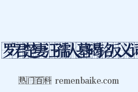 罗君楚妻汪孺人墓碣铭反义词是什么意思的图片